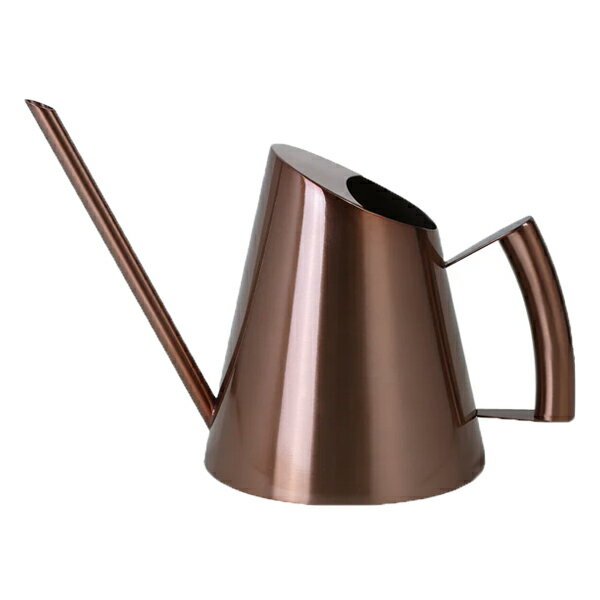 ステンレス製じょうろ ブロンズ Mサイズ(900ml) 長い口 水差し ヴィンテージ風 ガーデニング 観葉植物 ..
