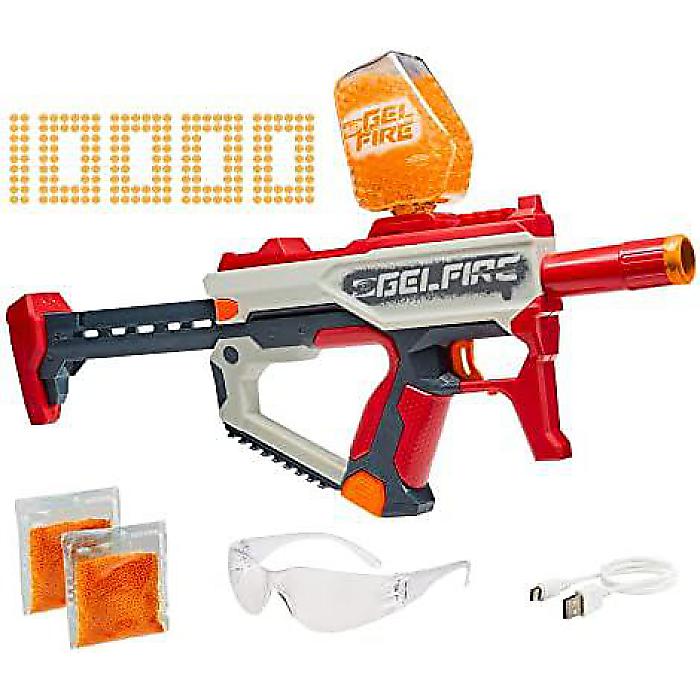 Nerf Gelfire Mythic Full Auto Blaster & 10,000 Rounds, 800 Round Hopper, Rechargeable Battery, Eyewear, 14歳以上対象ハロウィーンセール/ハロウィングッズ