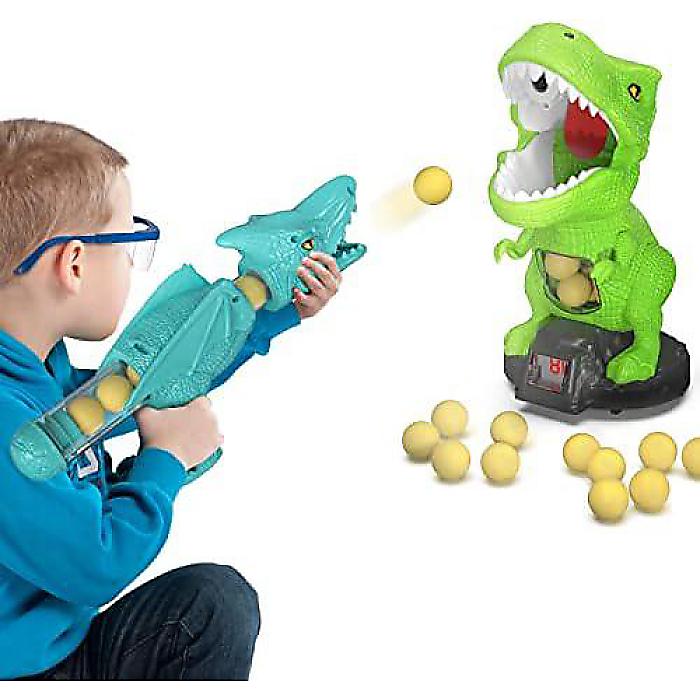 Dinosaur Shooting Toys for Kids 3-7+ Years, Tyrannosaurus Target with Water Spray and Pterosaur Foam Blaster (Green)ハロウィーンセール/ハロウィングッズ