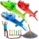 Motoworx Dinosaur Toy Rocket Launcher for Kids - 6 Colorful Dinos夏休みセール