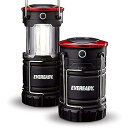 Eveready LEDランタン360 PRO(2パック)、明るいテントライト、丈夫な防水LEDランタン、100時間連続使用可能(電池付属)夏休みセール