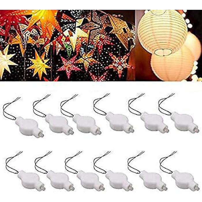 Paper Lantern Lights 12PACK - Waterproof LED Party Lights for Paper Lantern Balloons Decorationハロウィーンセール/ハロウィングッズ