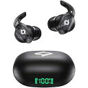 Bluetoothイヤホン 充電ケース付き 32時間再生 LEDディスプレイ 防水 マイク搭載 ステレオベース スポーツワークアウト用夏休みセール