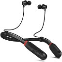 Muitune Bluetoothイヤブラ 120時間音楽再生 マイク付 高音質バランスドライバー ステレオ 防水ネックバンドイヤホン (ブラック)夏休みセール