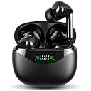 FEANS A6 イヤホン Bluetooth 5.3 ヘッドホン LED パワーディスプレイ IPX5 防水 イヤフォン イモーシブ ステレオサウンド ディー...