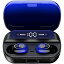 Kinganda Blue Earbuds - Touch Control, IPX7 Waterproof, HiFi Stereo, Deep Bass, Built-in Mic 