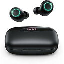 PSIER Wireless Earbuds Bluetooth 153H Playtime with LED Display Cell Phones Char...