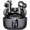 Bluetoothイヤホン (Wireless Earbuds) LEDパワーディスプレイ搭載のBluetooth5.3ノイズキャンセリングイヤホン (Earphones) iPhone/Android/PC/Laptopに対応 イヤホンケース付きお正月 セール