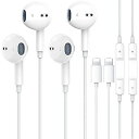 Appleイヤホン iPhone用 イヤフォン 有線 マイク付き【Apple MFi認証済】ノイズキャンセリング ヘッドセット for iPhone 13/12...