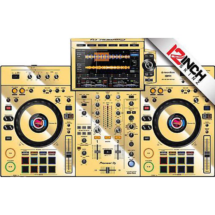 12inch SKINZ / XDJ-RX3 Skinz (33-MR/GOLD) メタリック仕様【XDJ-RX3用スキン】新生活応援