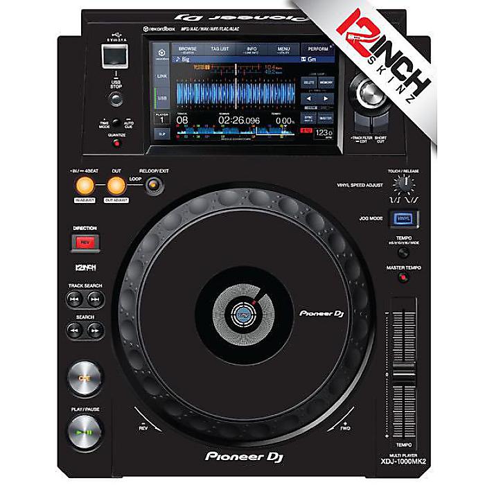 12inch SKINZ / Skinz (BLACK) ペア（2枚セット）【 XDJ-1000MK2用スキン】ハロウィーンセール/ハロウィングッズ