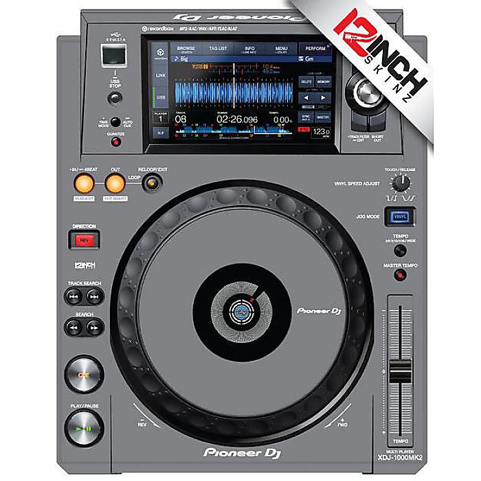 12inch SKINZ / Skinz (GRAY) ペア（2枚セット）【 XDJ-1000MK2用スキン】ハロウィーンセール/ハロウィングッズ