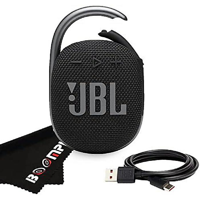 JBL Clip 4: ポータブルBluetoothスピーカー | IP67防水 | カラビナクリップ付き | バッテリー内蔵 | 豊かな音質と迫力のある低音 | ブラックお正月 セール 1