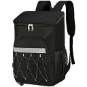 JUUXIN キャンプ クーラーバックパック(まん丸テント) 軟製クーラーバッグ 保冷 漏れ防止 旅行用クーラー ランチバッグ 防水 30缶 ビーチ ワーキング...
