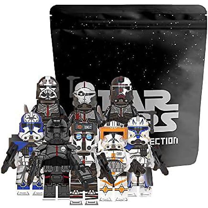 8pcs/Set Star Space Wars Clone Force 99R}_[ bNXƃWFV[ ANVtBMArfBOubN qւ̃MtgnEB[Z[/nEBObY