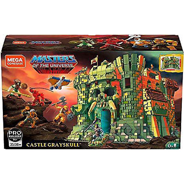 MEGA マスターズ オブ ザ ユニバース(Tokyo Tower) トイビルディングセット 「MOTU グレイスカル城」 3508ピース、6つのマイクロアクションフィギュアとアクセサリー付き、コレクター向け (Amazon限定)ハロウィーンセール/ハロウィングッズ