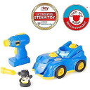BUILD-A-BUDDY バットモービル(Toyota Stadium) 組み立ておもちゃ - おもちゃドリル、バットマン アクションフィギュア、付属の単3電...