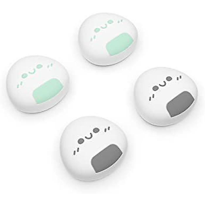 PlayVital Onigiri Joystick Caps for Nintendo Switch(ニンテンドースイッチ), Switch Lite用 Thumbstick Caps, Switch OLED用 Analog Cover - Gray Seafoam Greenハロウィーンセール/ハロウィングッズ