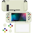 PlayVital ZealProtect ニンテンドースイッチ用ソフトプロテクティブケース、柔軟なジョイコンカバーとスクリーンプロテクター、サムグリップとAB...