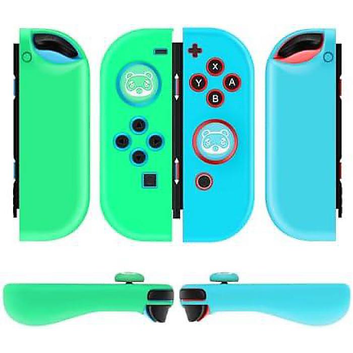 TNPニンテンドースイッチ用ジョイコンケース「タヌキ」 - シリコンジョイコンケース for Nintendo Switch & Switch OLED - Nintendo Switchジョイコン用の保護ケースカバーとサムグリップキャップ付ハロウィーンセール/ハロウィングッズ