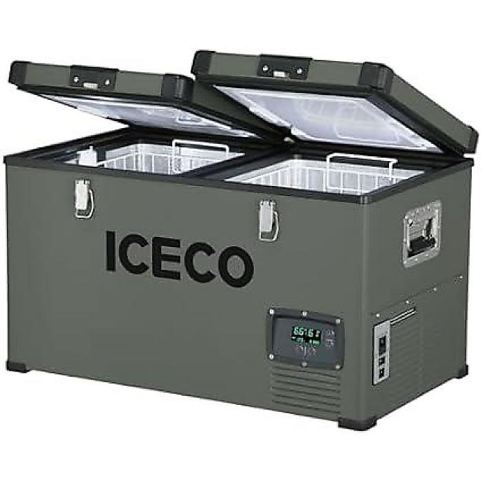 ICECO VL60 アイセコ デュアルゾーン ポータブル冷蔵庫 SECOPコンプレッサー搭載 60リットル プラチナコンパクト冷蔵庫 DC 12/24V AC 110-240V 0 to 50 家庭&車両使用 保冷カバー付き ハロウィ…