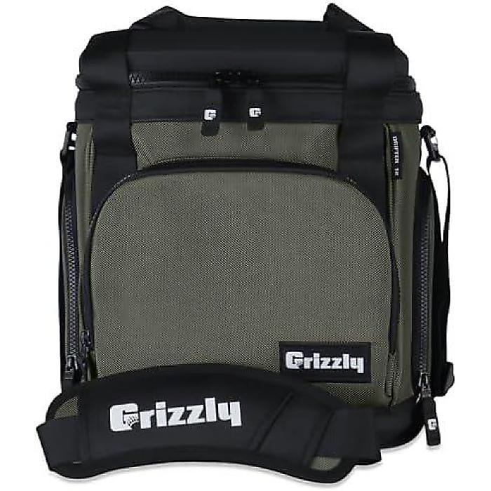 Grizzly Drifter 12 ソフトサイドクーラー「ルナーグリーン」12 qt 軽量ポータブル絶縁防水クーラー夏休みセール