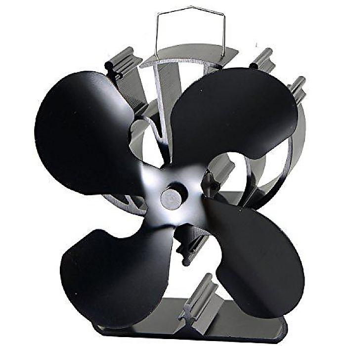 VODA 4-Blade Heat Powered Stove Fan for Wood/Log Burner/Fireplace (VODA 4枚羽根熱駆動ストーブファン) - 80%効率アップ, 2枚羽根よりも多くの暖かい空気を送り出すお正月 セール