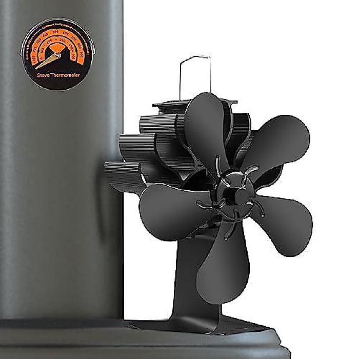 PYBBO 5 Blades Heat Powered Stove Fan(ピボー ファイブブレード ウッドバーニングストーブ用ファン)お正月 セール