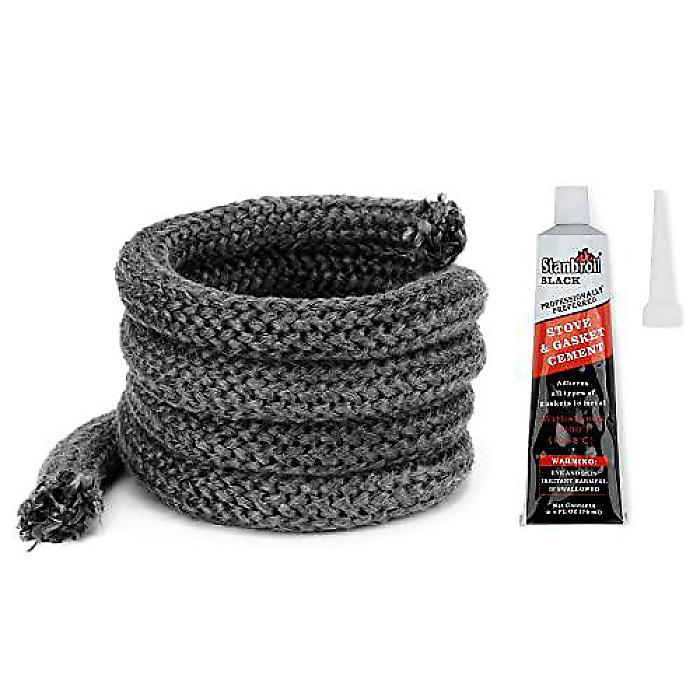 スタンブロイル Graphite Fiberglass Rope Seal & Gasket Kit for Wood Stoves(スタンブロイル グラファイトガラス繊維ロープシール＆ガスケットキット) - 1" x 84"(1インチ x 84インチ)お正月 セール