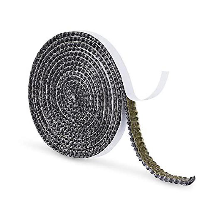 Fireplace Tape Seal Graphite-Included Glass Fiber Rope Gasket (Gray) for Wood-Burning Stoves (ファイヤープレイステープシール) 交換用ドアガスケットお正月 セール 1