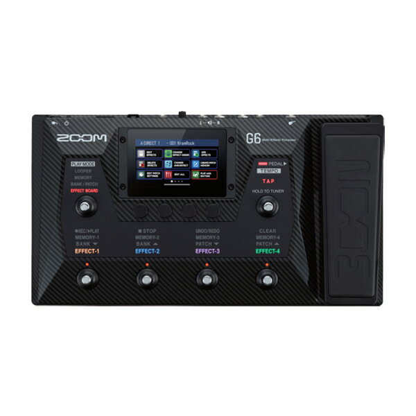 Zoom(ズーム) / Multi-Effects Processor G6 / ギター用 マルチエフェクツ・プロセッサ ギターエフェクター新生活応援