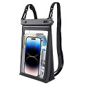 大型フローティング防水スマホポーチ【シールストリップ付き】iPhone 15 14 13 12 Pro Max Galaxy Google All Phones用の防水スマホケース、ビーチや水泳のためのユニバーサルフロート防水バッグ夏休みセール