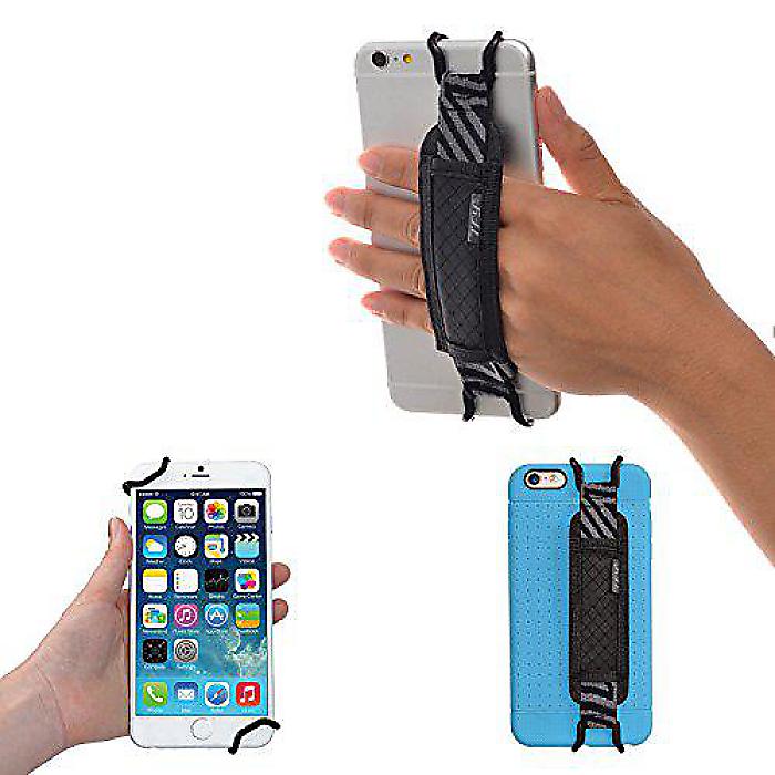 TFY Security Hand Strap Holder iPhone 15 Pro Max / 14 Plus / 13 Pro / 12/11 / Xs/XR/X / 8 Plus/SE/Galaxy S23 / S22 / Note 20 / Huawei Mate 60/50 / 40 Pro (ubN) Z[