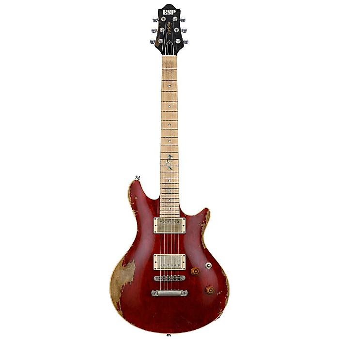 ESP(イーエスピー) / POTBELLY PM R na Distressed See Thru Wine Red 要楽奈モデル【ESP×バンドリ！】【受注生産品/納期約2年】ハロウィーンセール/ハロウィングッズ