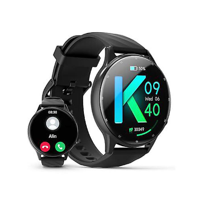 Smart Watch for Men Women with Touch Screen, Voice Assistant, Message Reminders, Fitness Tracker, Blood Oxygen Heart Rate, 100 Sport Modes, IP68 Waterproof for Android iOSクリスマス セール