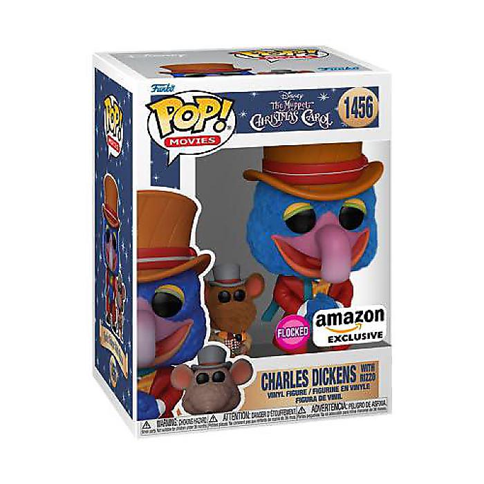 Funko Pop! & Buddy: ディズニー ホリデー - マペットのクリスマスキャロル ゴンゾ as チャールズ ディケンズ with リッツォ (フロックド) Amazon特別版クリスマス セール