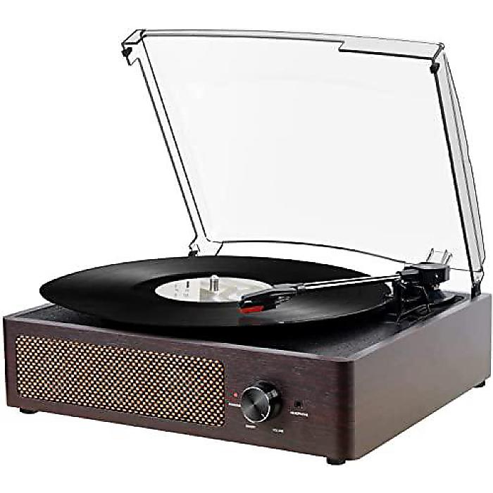 Vinyl Record Player Turntable with Built-in Bluetooth Receiver &2 Stereo Speakers 3 Speed 3 Size Portable Retroꥹޥ 