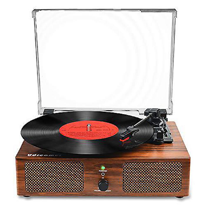 Vinyl Record Player(ビニールレコードプレーヤー) Vintage Phonograph Record Player 3 Speed with Wireless Function, Built-in Speakers and USB Connectivity for Entertainment and Home Decorationクリスマス セール