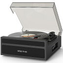 Vinyl Record Player Bluetooth(ヴァイナルレコードプレーヤー Bluetooth) 内蔵スピーカー付き 3速ベルトドライブ レコードプレーヤー ヘッドフォンジャック RCAラインアウト オートストップクリスマス セール