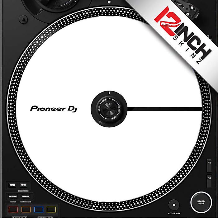 【ホワイト】12inch SKINZ / Control Disc Pioneer PLX-CRSS12 (SINGLE) - Cue Colors【スムースタイプ】クリスマス セール