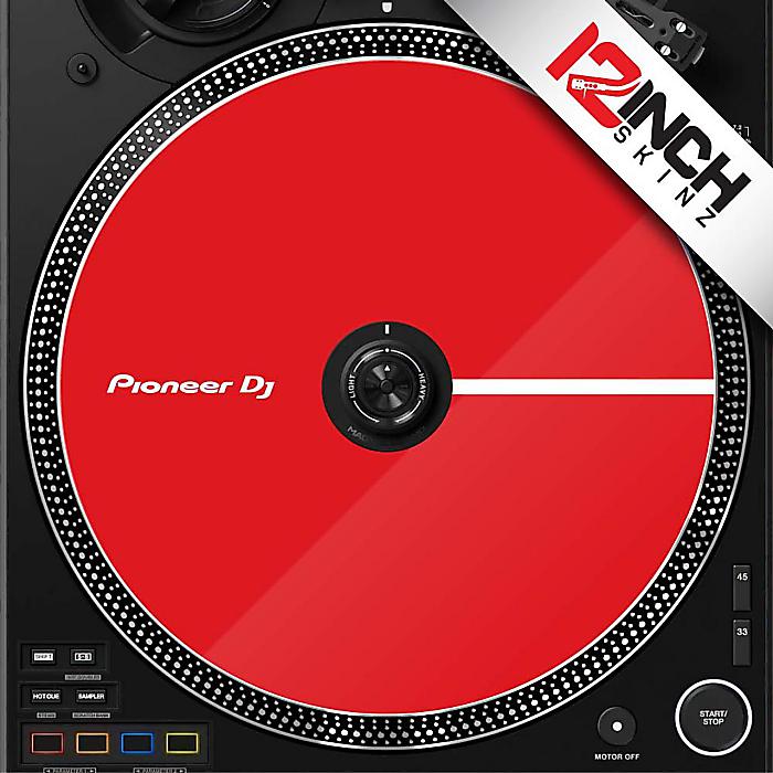 【レッド】12inch SKINZ / Control Disc Pioneer PLX-CRSS12 (SINGLE) - Cue Colors【スムースタイプ】クリスマス セール