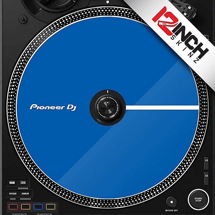 【ブルー】12inch SKINZ / Control Disc Pioneer PLX-CRSS12 (SINGLE) - Cue Colors【ドットタイプ】クリスマス セール