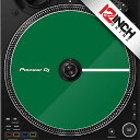 【グリーン】12inch SKINZ / Control Disc Pioneer PLX-CRSS12 (SINGLE) - Cue Colors【ドットタイ...