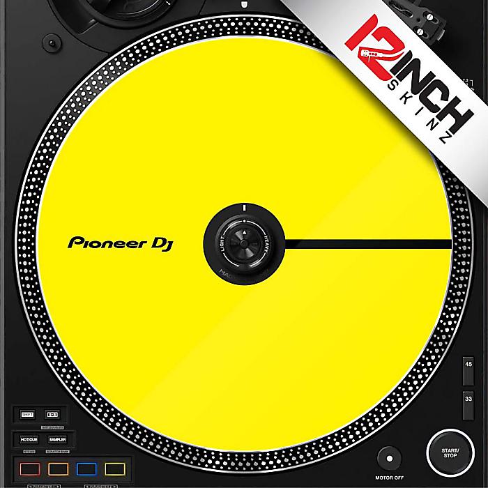 【イエロー】12inch SKINZ / Control Disc Pioneer PLX-CRSS12 (SINGLE) - Cue Colors【スムースタイプ】クリスマス セール