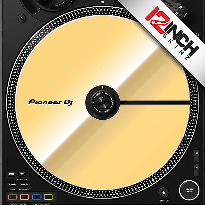 【ゴールド】12inch SKINZ / Control Disc Pioneer PLX-CRSS12 (SINGLE) - Cue Metallic Colors【ラジアルタイプ】クリスマス セール