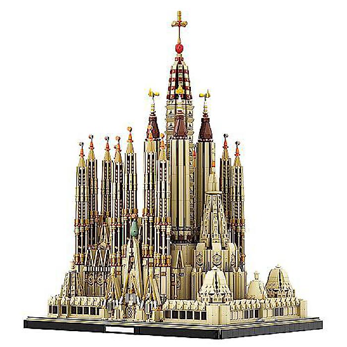 Sagrada Familia(サグラダファミリア) カテドラル　レゴと互換性あり　スペインのランドマーク建築　バルセロナの都市教会ビルディングキット　モデルトイ - 上級ビルダーと大人向け 10,049個のブロッククリスマス セール