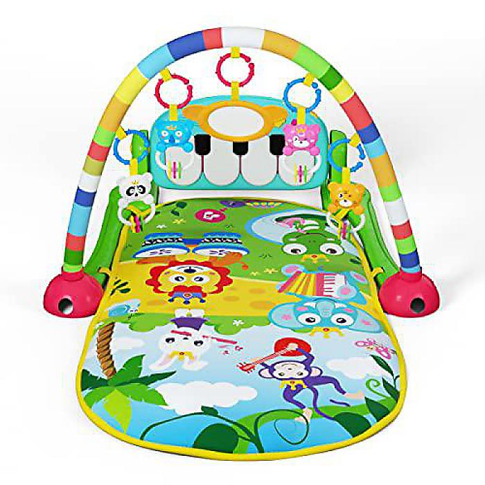 UNIH Baby Gym Play Mat and Piano Gym with Tummy Time Mat. Musical Light Activity Center for Infants and Toddlers. Birthday Gift for Newborn.クリスマス セール