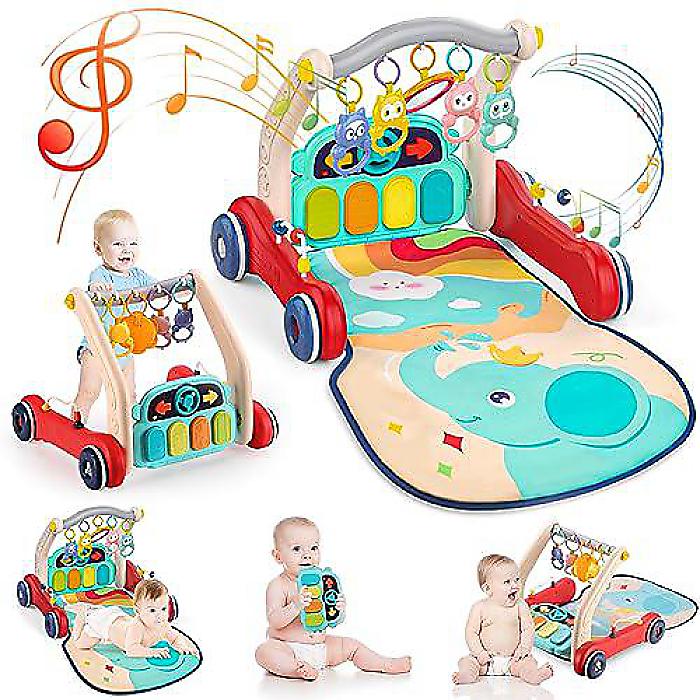 Pakoo Baby Gym Walker(ベビージムウォーカー)、パイアノBaby Playmat(パイアノベビープレイマット)、音楽アクティビティーセンターマットクリスマス セール