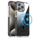 MYBAT PRO iPhone 15 Pro Max(アイフォン 15 プロ マックス) 6.7インチ「Vivid」シリーズ マグセーフ対応クリアスリムバンパーケース ブラッククリスマス セール