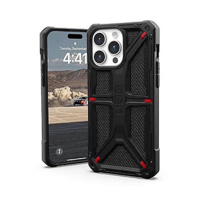 URBAN ARMOR GEAR UAG Case iPhone 15 Pro Maxケース（アイフォン15プロマックス） 6.7"モナーク ケブラーブラック ラギッドヘビーデューティ ミリタリーグレードドロップテスト保護カバークリスマス セール